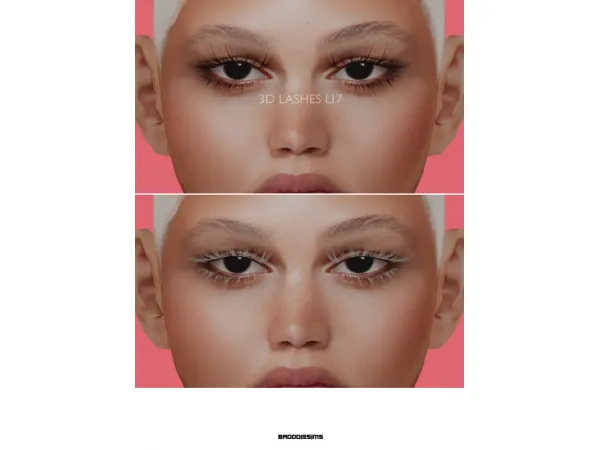 Alpha 3D LASHES L17 by simsfinds - The Sims 4 Custom Content