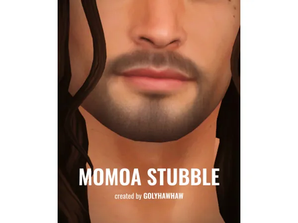 Mix MOMOA STUBBLE TINT by Golyhawhaw - The Sims 4 Custom Content