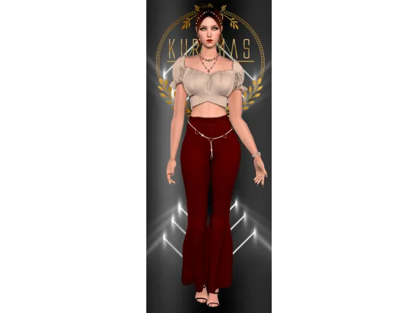 Kurimas 4t2 Emily Top BR - The Sims 2 Custom Content
