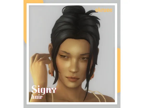 Maxis Match signy hair by okruee - The Sims 4 Custom Content