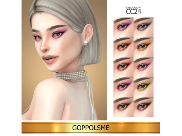 Alpha GPME GOLD Eyeshadow 24 by GoppolsMe - The Sims 4 Custom Content