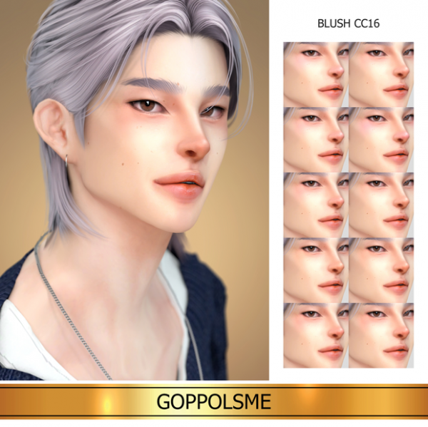 Alpha GPME GOLD Blush CC16 by simsfinds - The Sims 4 Custom Content