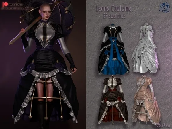 Alpha Leona Highnoon Costume Halloween BRsims - The Sims 4 Custom Content