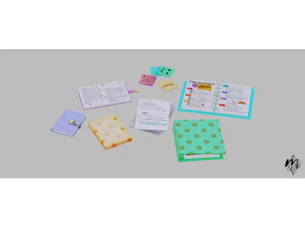 Simbishy Cute Stationery Set Part 1 - The Sims 3 Custom Content