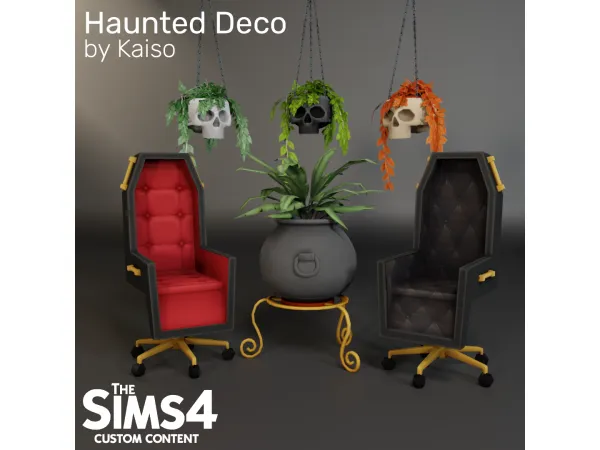 Maxis Match Haunted Deco by kaiso - The Sims 4 Custom Content