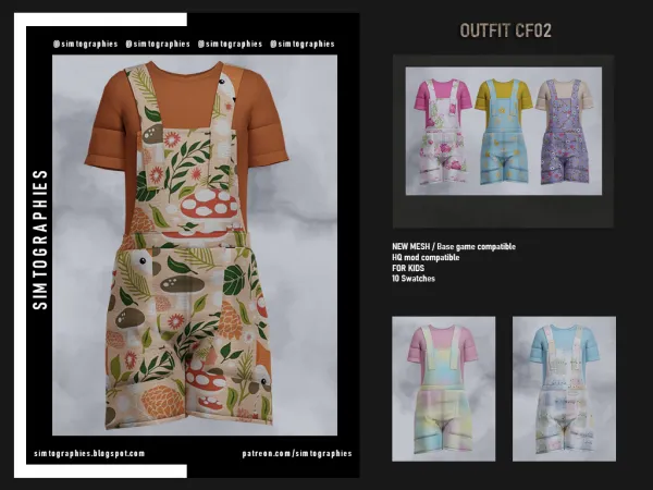 Alpha Outfit CF02 - The Sims 4 Custom Content