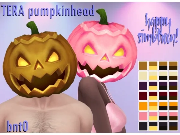 Maxis Match bnt0_conversion_Helen_TERA_pumpkinhead - The Sims 4 Custom Content