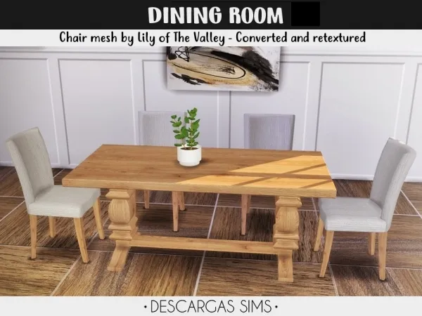 Alpha Dining Room - The Sims 4 Custom Content