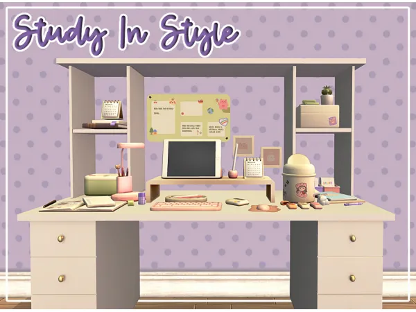 Study in Style by Aira - The Sims 2 Custom Content