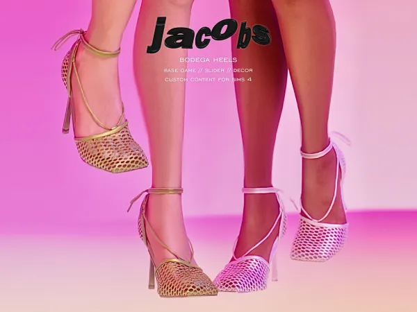 Alpha JACOBS Bodega Heels - The Sims 4 Custom Content