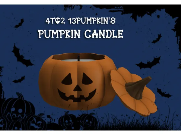 4to2 conversion of 13Pumpkins Pumpkin Candle - The Sims 2 Custom Content