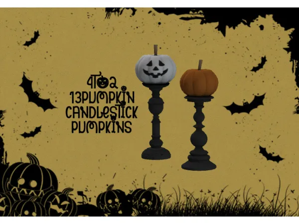 13Pumpkins sweet Candlestick Pumpkins - The Sims 2 Custom Content