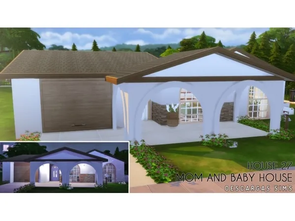 Alpha Mom And Baby House - The Sims 4 Custom Content