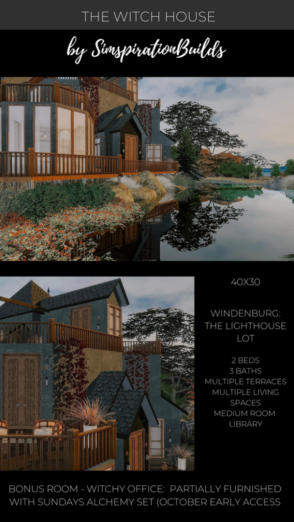 Alpha The Witch House by simsfinds - The Sims 4 Custom Content