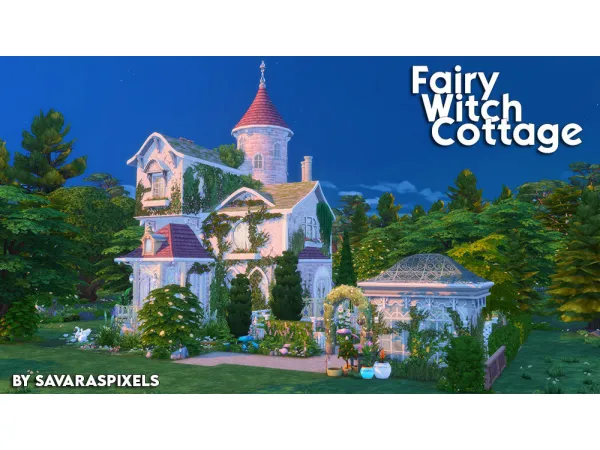Maxis Match Fairy Witch Cottage - The Sims 4 Custom Content