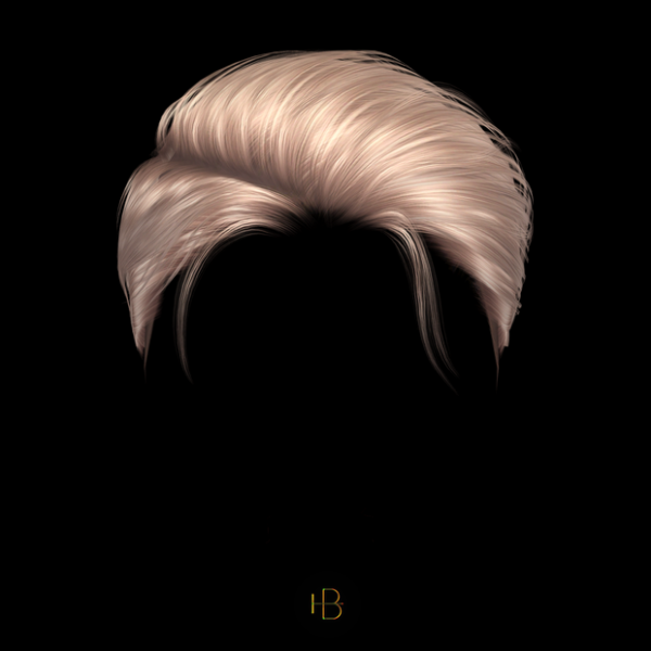 Alpha HAIR 57 CROISSANT(VER2) by simsfinds - The Sims 4 Custom Content