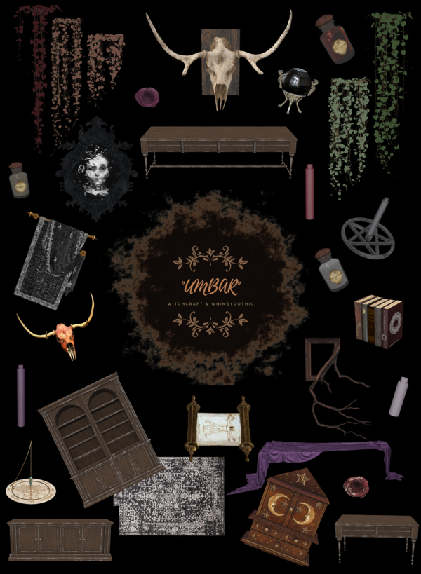 Alpha Umbar Set x Hel Studio Collaboration by simsfinds - The Sims 4 Custom Content