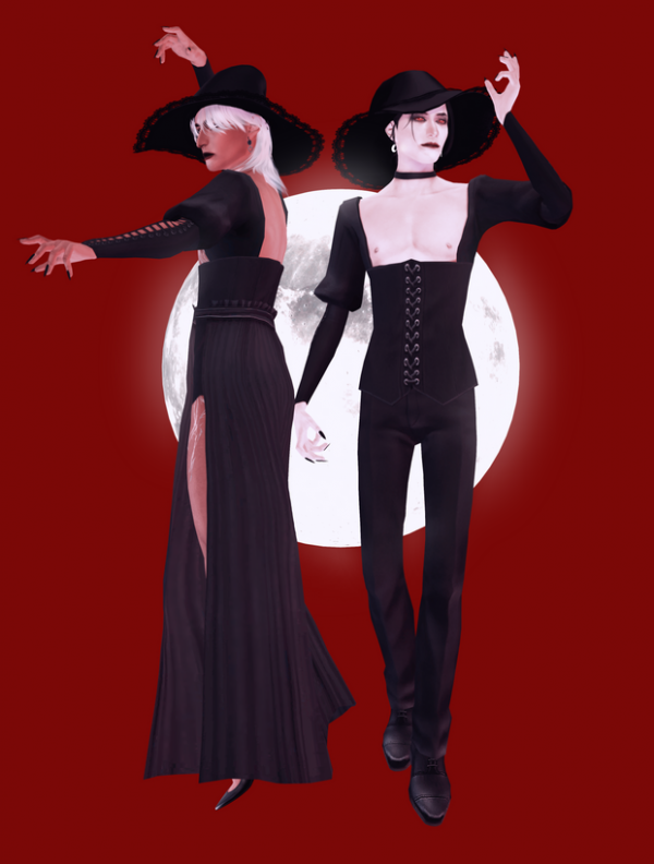 Mix Male Halloween Set 2022 by simsfinds - The Sims 4 Custom Content