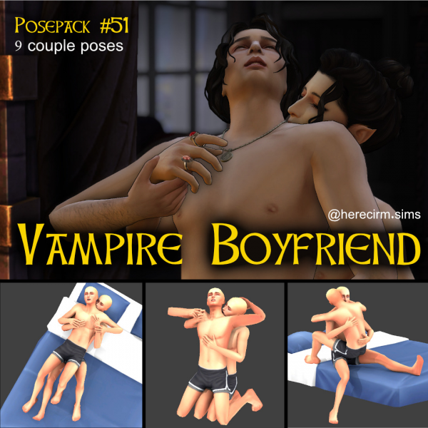 Mix Vampire Boyfriend by simsfinds - The Sims 4 Custom Content