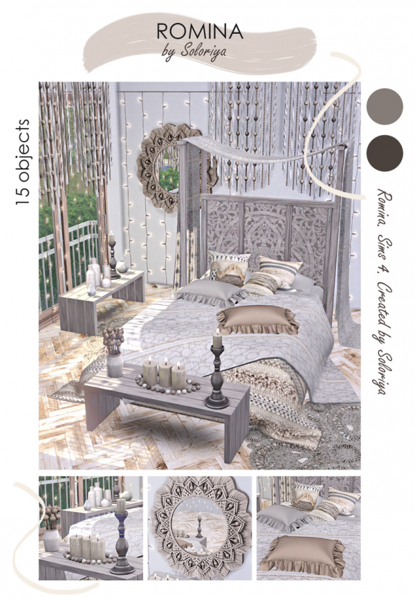 Alpha Romina bedroom by simsfinds - The Sims 4 Custom Content
