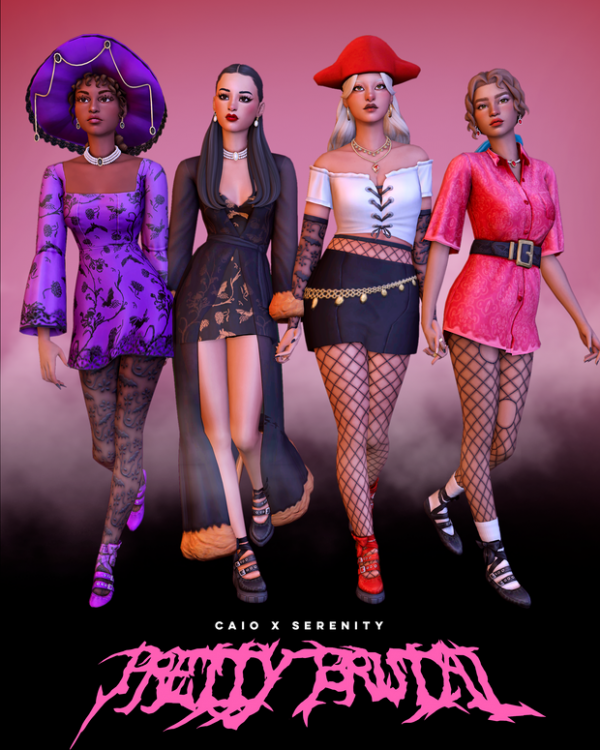 Maxis Match SxC Pretty Brutal (13 items) by simsfinds - The Sims 4 Custom Content