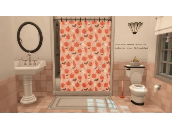 Maxis Match parenthood xtreme shower tub recolors (halloween edition) - The Sims 4 Custom Content