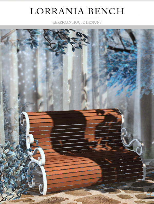 [KHD] Lorrania Bench by simsfinds - The Sims 3 Custom Content