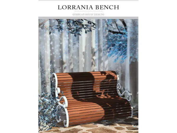 [KHD] Lorrania Bench - The Sims 3 Custom Content