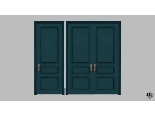 Syboulette Haussmann Set Doors - The Sims 3 Custom Content
