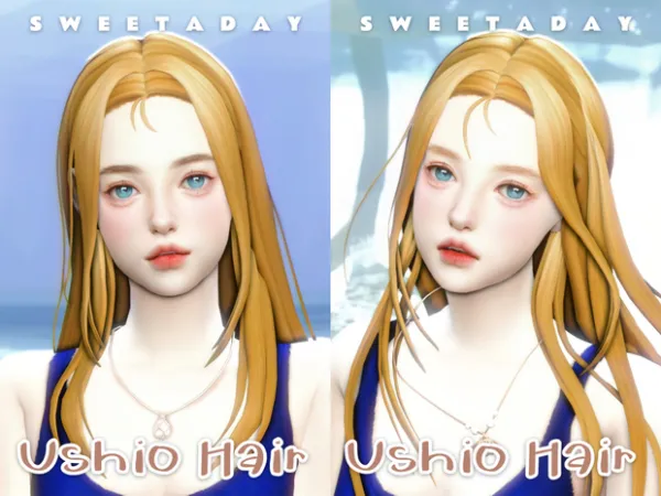 Maxis Match Ushio Hair by sweetaday - The Sims 4 Custom Content