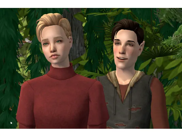 Unisex hair And its pretty realsitc looking too - The Sims 2 Custom Content