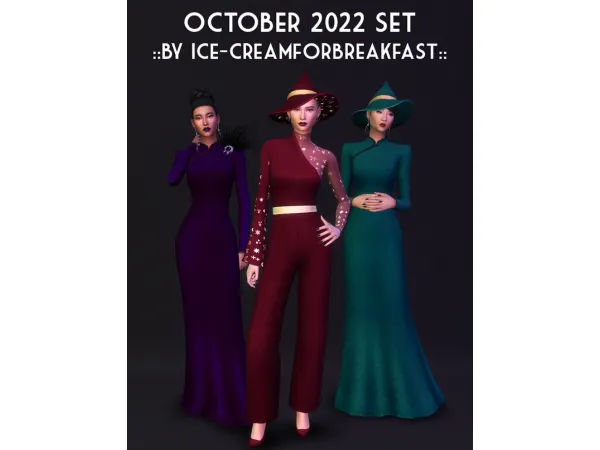 Maxis Match October 2022 Set creamforbreakfast by ice - The Sims 4 Custom Content