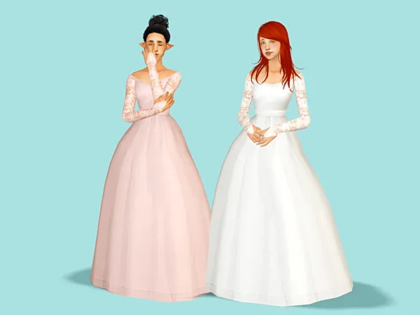 Elven Gown - The Sims 2 Custom Content