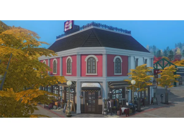 Maxis Match Thrift and bubble tea store - The Sims 4 Custom Content