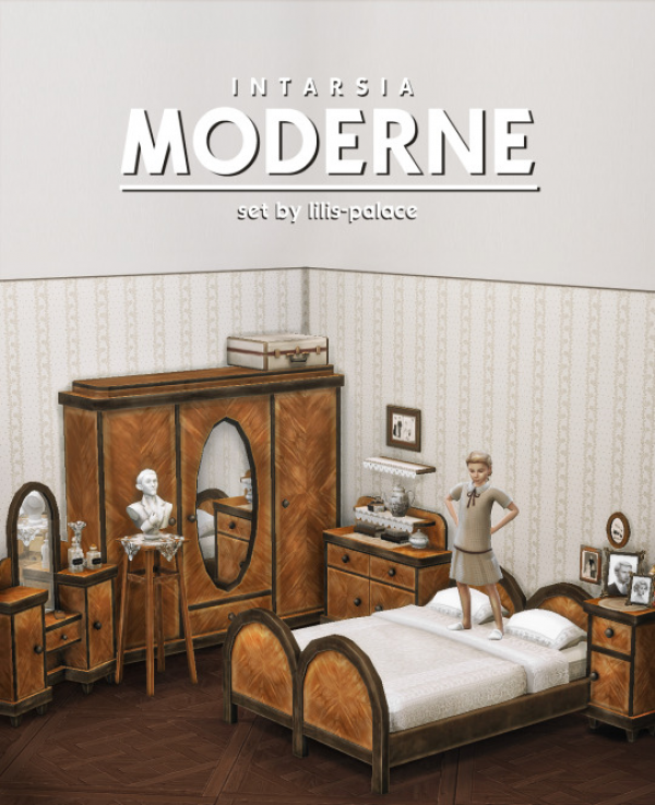 Mix INTARSIA Moderne Set by simsfinds - The Sims 4 Custom Content