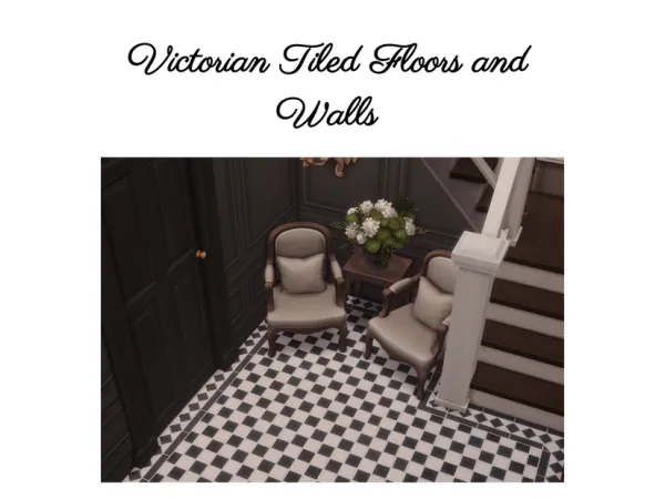 Mix Victorian Tiled Floors and Walls by Sooky88 - The Sims 4 Custom Content