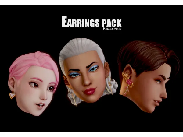 Maxis Match DDV Earrings pack - The Sims 4 Custom Content