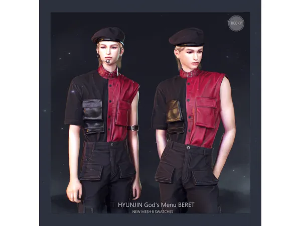 Alpha HYUNJIN God's Menu Armband Headset by BECKYSIMS - The Sims 4 Custom Content