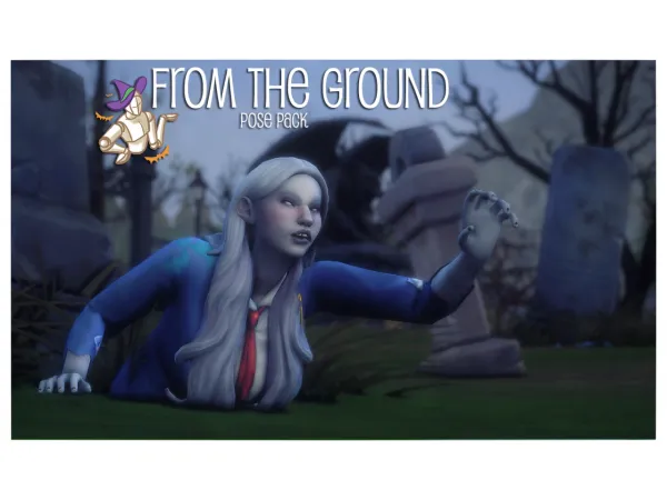 Mix Simblreen 1 From the Ground Pose Pack by SamsSims - The Sims 4 Custom Content