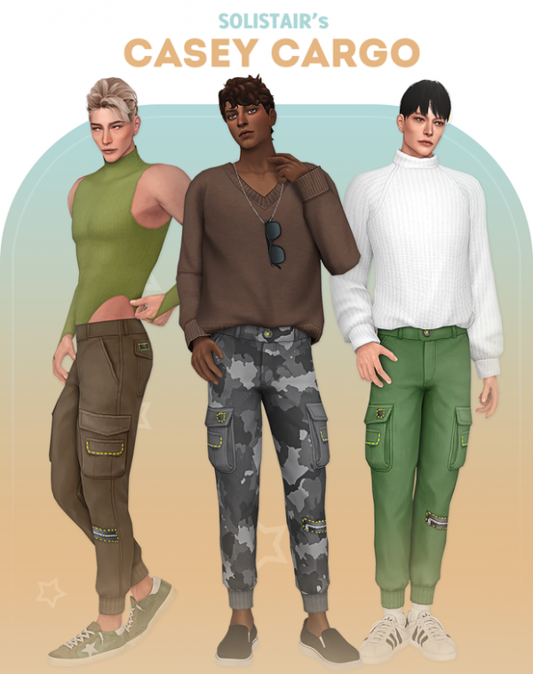 Maxis Match Casey Cargo Pants by simsfinds - The Sims 4 Custom Content