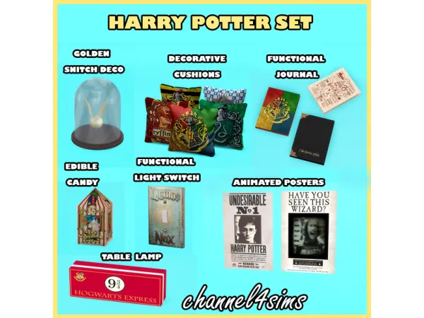 Mix Harry Potter Set - The Sims 4 Custom Content