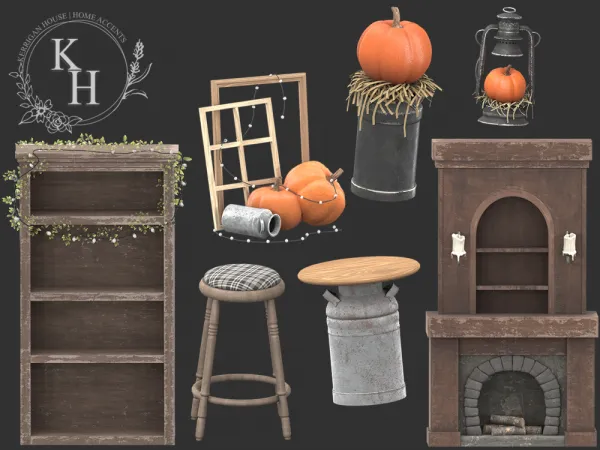 Alpha [KHD] Pumpkin Spice Set by kerriganhouse - The Sims 4 Custom Content