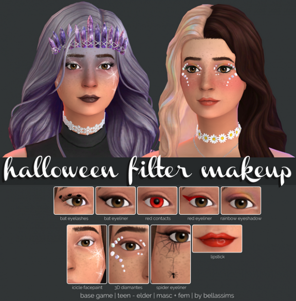 Maxis Match Simblreen 2022 Filter Makeup Set by simsfinds - The Sims 4 Custom Content