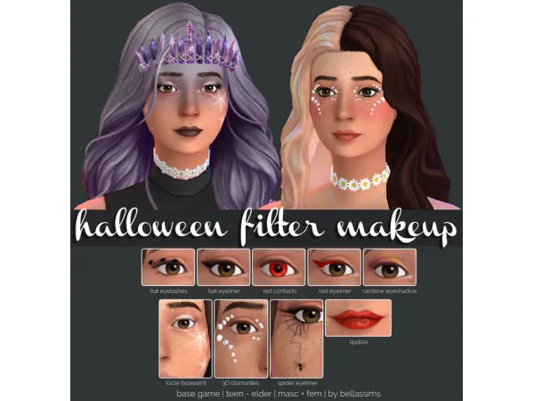 Maxis Match Simblreen 2022 Filter Makeup Set - The Sims 4 Custom Content