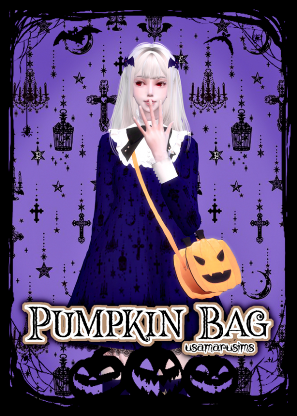 Alpha Simblreen 2 Pumpkin Bag by simsfinds - The Sims 4 Custom Content