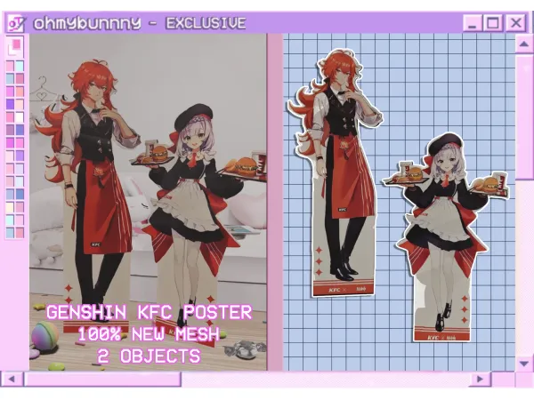 Alpha GENSHIN KFC - The Sims 4 Custom Content