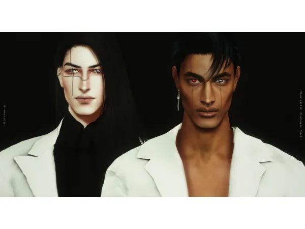 Alpha Necrotic future set TattooDifferent pupil - The Sims 4 Custom Content