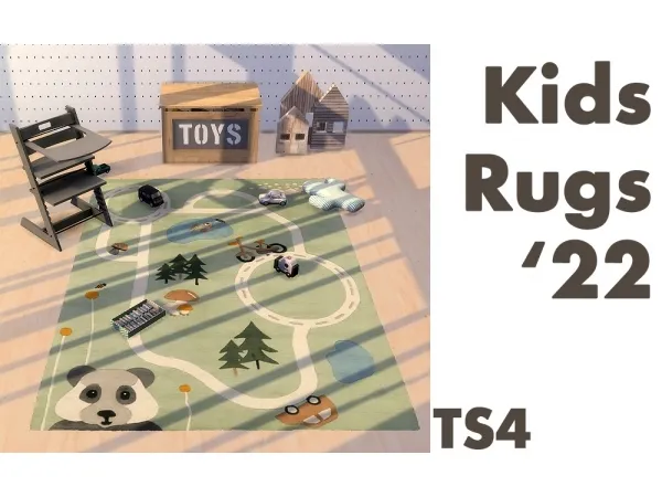Maxis Match Kids rugs - The Sims 4 Custom Content