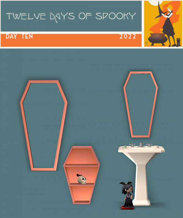 4t2 conversion of mechtasims coffin shelf by simsfinds - The Sims 2 Custom Content