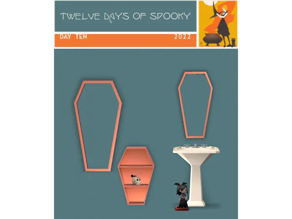 4t2 conversion of mechtasims coffin shelf - The Sims 2 Custom Content